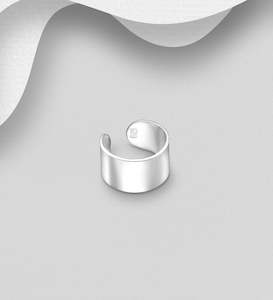 Cuffs: Engravable Silver Cuff Earrings in Sterling Silver