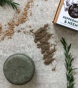 Peppermint & Neem Shampoo Bar - For Dandruff + Hair Fall