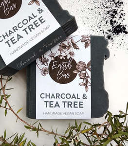 Face Cleanse Soaps: Charcoal & Tea Tree Antibacterial Face Cleanse Soap for Acne