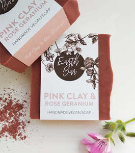 Face Cleanse Soaps: Pink Clay & Rose Geranium Face Cleanse Soap for Ageing Skin