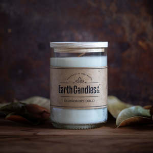 All Earth Candles: Glenorchy Gold - Wine Bottle Soy Candle