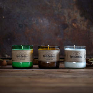 All Earth Candles: Beer Bottle Tealights - Custom 3 Pack