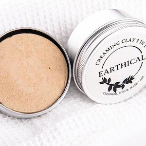 Face Care: 3 in 1 Creaming Clay Cleanser, Scrub and Mask