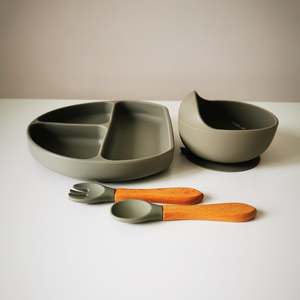 Kitchen: Silicone feeding set