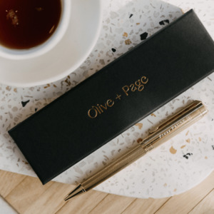 'Press Pause' Gold Luxe Pen