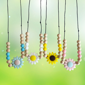 Teething Necklace - Sunflowers