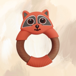 Teething: Teething Ring - Raccoon