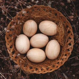 Easter: Wooden Eggs
