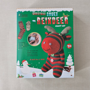 Christmas: Santa Socks Reindeer Craft Kit