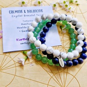 Calming & Balancing Bracelet Trio - Earthsynergy webstore