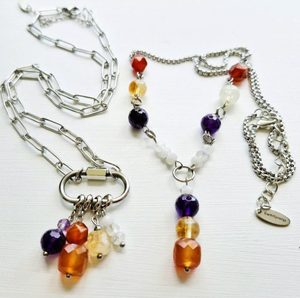 Products: Phoenix Rising Crystal Necklace - Earthsynergy webstore NZ