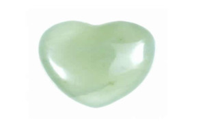 Tumbled Crystals: jade puffy heart
