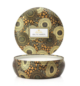 Voluspa Baltic Amber 3 Wick Candle