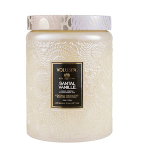 Candles Incense: voluspa santal vanille 100hr candle