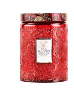 voluspa goji tarocco 100hr candle