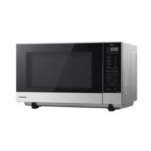 Microwaves: 27L Silver Flatbed Inverter Microwave NN-SF57QSQPQ
