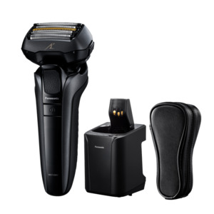 Shavers: Panasonic ES-LV9U-K841 5-Blade Wet & Dry Electric Shaver with Responsive Beard Sensor and Charging Stand