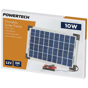Solar Panels: 12V 10W Solar Panel with Clips