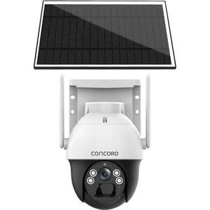 Security Surveillance: Concord 4G Wireless 2K PT Camera with Solar panel V4