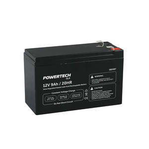 Batteries: 12V 9Ah SLA Battery