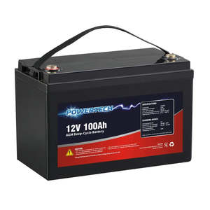 Batteries: 12V 100Ah AGM Deep Cycle Battery V2