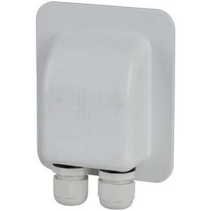 Solar Mounts Brackets: White ABS Solar Cable Entry Point