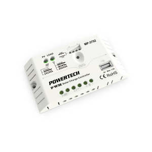 Charge Controllers: 20A PWM Solar Charge Controller 12/24V with USB