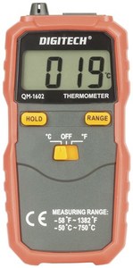 Thermometers: Digital Thermometer with K-Type Thermocouple