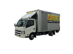 Hire A Truck: 19 m3 box with tail lift