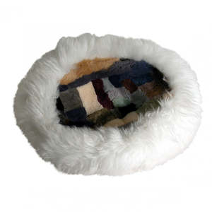 Sheepskin Footwear: Mi Woollies Cat Cushion Multi 50cm x 40cm
