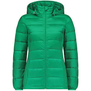 Moke: Moke Lynn Ladies Hooded 90/10 Down Jacket