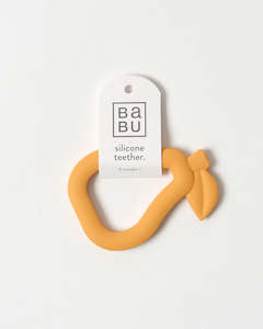 Babu: Babu Silicone Teether - Apricot