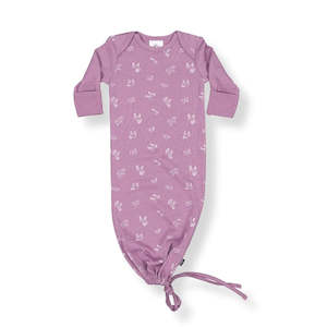 Little Flock Of Horrors: LFOH Newcomer Baby Gown - Mauve Animal
