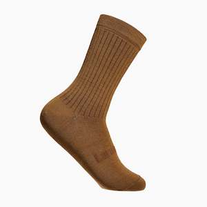Lamington: Lamington Merino Crew Socks - Mens - Walnut