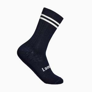 Lamington Merino Crew Socks - Laneway - Man - Navy