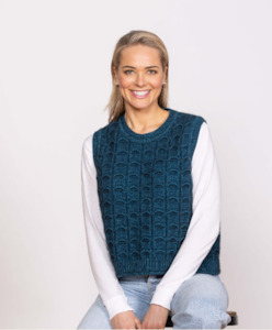 Noble Wilde Possum Merino Eyelash Vest - Tui