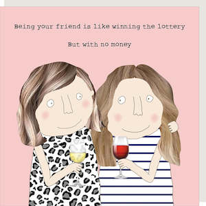 Rosie Made a thing - Friend Lottery Card