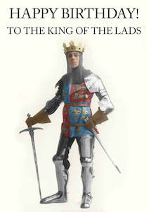 Cath Tate - King Of The Castle - Birthday Card