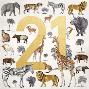 Greeting Cards Vouchers: Museums & Galleries - Safari - 21st Birthday Card