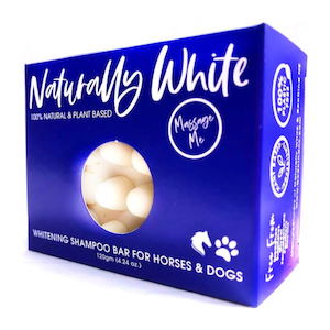 Mans Best Friend Dogs: Bee Kind - Naturally White - Whitening Shampoo Massage Bar For Horses And Dogs