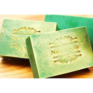 Bathroom: Bee Kind Kawakawa and Colloidal Oatmeal and Green Clay Eczema Relief Soap Bar