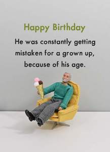 Greeting Cards: Bold & Bright - Grown Up - Birthday Card