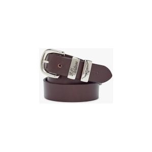 Belts: RMW 1 1/4 inch 3 Piece Solid Hide Belt - Chestnut