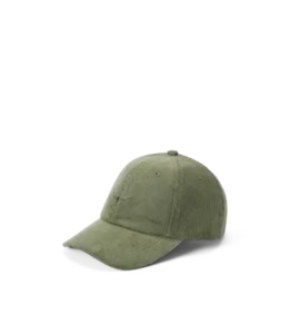 RMW Script Longhorn Cord Cap - Moss