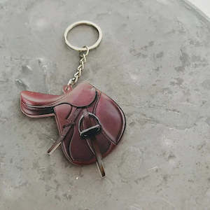 Keyring: Twigg Resin Saddle Keyring