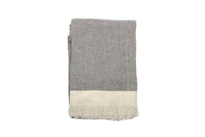 Heavy Herringbone Throw - 130 x 170cm
