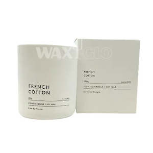 Waxglo Slate Soy Wax 290g Candle - French Cotton