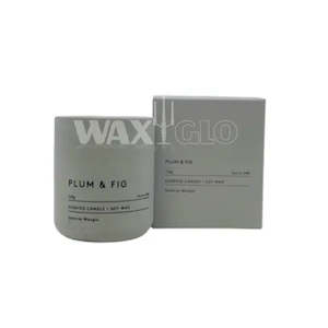 Candles More: Waxglo Slate Soy Wax 114g Candle - Plum and Fig