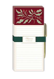 Lady Jayne - Holly - Christmas Fridge Notepad with Pen
