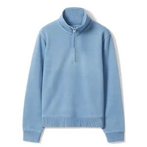 Tops: RMW Womens Trickett 1/4 Zip Jersey - Mid Blue